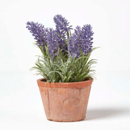 Homescapes Artificial Purple Handcrafted Lavender Plant In Decorative Pot, 20 X 12 Cm - thumbnail 4