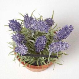 Homescapes Artificial Purple Handcrafted Lavender Plant In Decorative Pot, 20 X 12 Cm - thumbnail 2