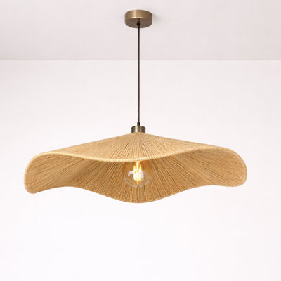 CGC Interiors Cgc Virelle Large 60Cm Hand Made Hemp String Easy Fit Lampshade - image 1