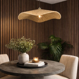 CGC Interiors Cgc Virelle Large 60Cm Hand Made Hemp String Easy Fit Lampshade - thumbnail 2