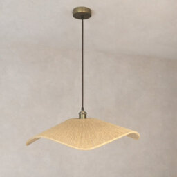 CGC Interiors Cgc Virelle Large 60Cm Hand Made Hemp String Easy Fit Lampshade - thumbnail 8
