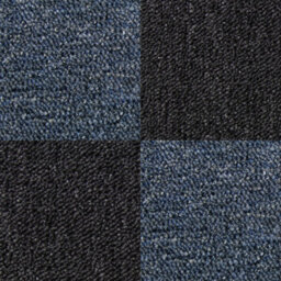 MonsterShop 40 X Carpet Tiles 10M2 Charcoal Black And Storm Blue - thumbnail 2