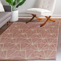 Portland Pink Geometric Medium Rug, (L)170Cm X (W)120Cm - thumbnail 1