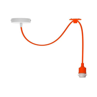 Vintage Spider Ceiling Light Pendant Lamp 2M - Orange - image 1