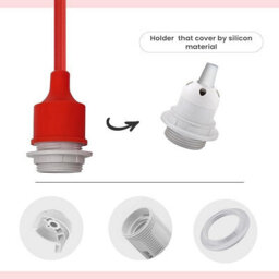 Vintage Spider Ceiling Light Pendant Lamp 2M - Orange - thumbnail 5