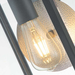 Luminosa Lighting Elstead Byron Outdoor Wall Lantern Graphite With Pewter Reflector Ip44 - thumbnail 4