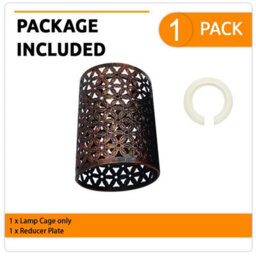 Brushed Silver Industrial Cage Shade Metal 10Cm Width Wire Cage Lampshade Cylinder Shaped Easy Fit Pendant Light Lamp - thumbnail 8
