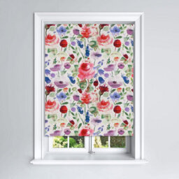 Lister Cartwright Summer Floral Patterned Blackout Roller Blinds Windows Blind (120 X 160 Cm)  Child Safety Included - thumbnail 2
