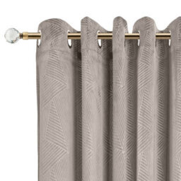 Unknown 16-19mm Cristalla Extendable Eyelet Metal Curtain Pole Set Brass 120-210Cm - thumbnail 2