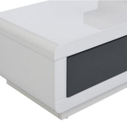 Furniture in Fashion Celia High Gloss Tv Stand With 2 Drawers In White And Grey - thumbnail 8