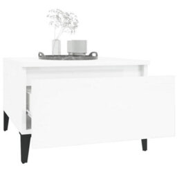 Berkfield Side Tables 2 Pcs High Gloss White 50X46X35 Cm Engineered Wood - thumbnail 5
