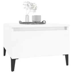 Berkfield Side Tables 2 Pcs High Gloss White 50X46X35 Cm Engineered Wood - thumbnail 4