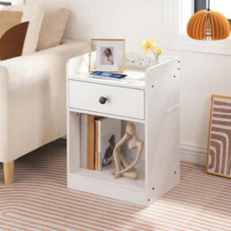 Charging Station Nightstand Bedside Sofa End Table - thumbnail 1