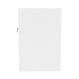 MonsterShop White Shop Counter Led Light B 900mm Lockable Sliding Doors 2 Keys Retail Storage Unit Display Showcase Cabinet Reception Desk - thumbnail 3