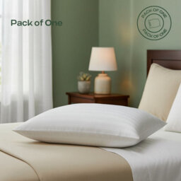 MHG Living Ultra Soft Striped Microfibre Pillow - Hotel Quality, Soft-Medium Support, Anti-Allergy - Pack Of 1 - thumbnail 5