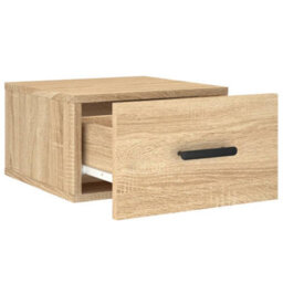 Berkfield Durable Wall-Mounted Bedside Cabinets 2 Pcs Sonoma Oak 35X35X20 Cm - thumbnail 7