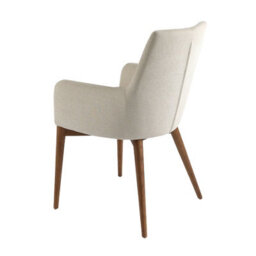 Stylish Beige Fabric Dining Chair By Angel Cerda - thumbnail 6