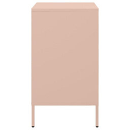 Berkfield Bedside Cabinets 2 Pcs Pink 36X39X68 Cm Steel - thumbnail 7