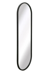 "Mirroroutlet Vultus - New Black Metal Framed Double Arched Wall Mirror 63"" X 22"" (160Cm X 55Cm)" - thumbnail 3