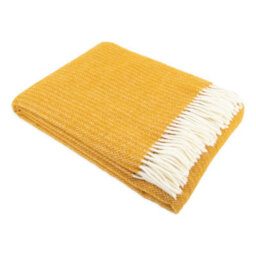 Native Natural Cable Pattern 100% Wool Blanket - thumbnail 3