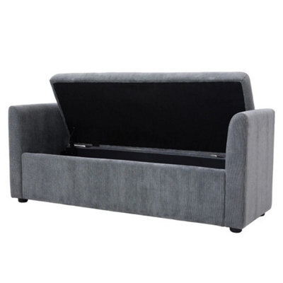 Upholstered Storage Bench Ottoman Seat For Bedroom Living Room Entryway - image 1