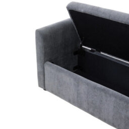 Upholstered Storage Bench Ottoman Seat For Bedroom Living Room Entryway - thumbnail 6