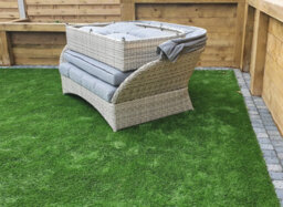 Signature Weave Meghan Wicker Garden Day Bed Sun Lounger Sofa Canopy Hood Grey - thumbnail 3
