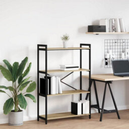 Berkfield Bookcase Sonoma Oak 80 X 30 X 118 Cm Engineered Wood - thumbnail 1