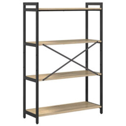 Berkfield Bookcase Sonoma Oak 80 X 30 X 118 Cm Engineered Wood - thumbnail 7
