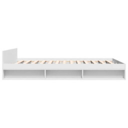 Berkfield Bed Frame With Drawers Without Mattress White 120X190 Cm Small Double - thumbnail 5