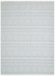 Blue Outdoor Rug, Geometric Stain-Resistant Rug For Patio Decks, 3mm Modern Outdoor Durable Area Rug-190Cm X 290Cm - thumbnail 9