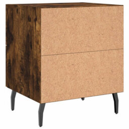 Berkfield Bedside Cabinet Smoked Oak 40X35X47.5 Cm Engineered Wood - thumbnail 8