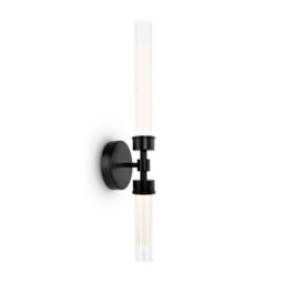 Luminosa Lighting Luminosa Maytoni Stelo Modern 2 Light Integrated Led Wall Lamp Black 3000K - thumbnail 2