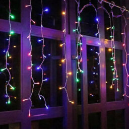 HSD 200 Led Pastel Icicle Lights (3.9M) - Battery Fairy Lights For Christmas, Weddings, And Home Decor - thumbnail 1