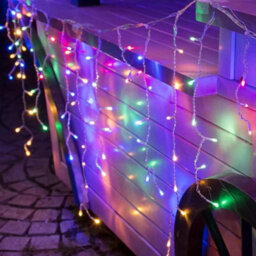 HSD 200 Led Pastel Icicle Lights (3.9M) - Battery Fairy Lights For Christmas, Weddings, And Home Decor - thumbnail 2