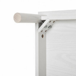 White Stylish Nightstand Bedroom Cabinet Bedside Table With Drawer Modern Furniture - thumbnail 6