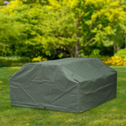 Woodside Green Waterproof Outdoor 8 Seater Square Picnic Table Cover - thumbnail 4