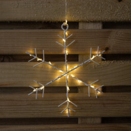 Samuel Alexander 1.2M X 1.2M Light Up Snowflake Pin Wire Christmas Curtain Lights With 339 Warm White Leds - thumbnail 7