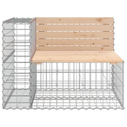 Walplus Garden Bench Gabion Design 184X71X65.5 Cm Solid Wood Pine - thumbnail 4