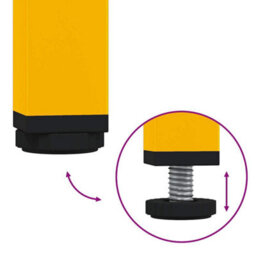 Walplus Tv Cabinet Mustard Yellow 202X39X43.5 Cm Cold-Rolled Steel - thumbnail 8