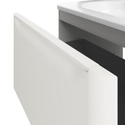 GoodHome Nevado Matt White Wall-Mounted Vanity Unit & Basin Set (W)600mm (H)600mm - thumbnail 5