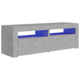 Walplus Tv Cabinet With Led Lights Concrete Grey 120X35X40 Cm - thumbnail 2