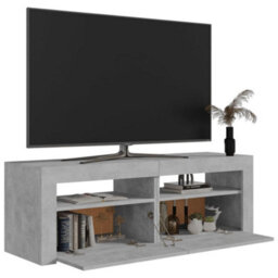 Walplus Tv Cabinet With Led Lights Concrete Grey 120X35X40 Cm - thumbnail 6