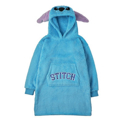Lilo & Stitch Womens/ladies Hoodie Blanket Blue (One Size) - image 1