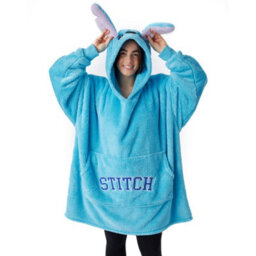 Lilo & Stitch Womens/ladies Hoodie Blanket Blue (One Size) - thumbnail 3