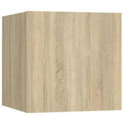 Berkfield 7 Piece Tv Cabinet Set Sonoma Oak Engineered Wood - thumbnail 5