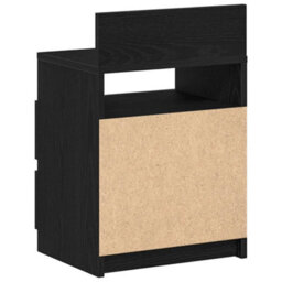 Berkfield Durable Bedside Cabinet With 2 Drawers Black 40X33X60 Cm - thumbnail 7