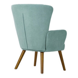 Green Modern Velvet Accent Chair Wing Back Single Sofa Leisure Armchair - thumbnail 4