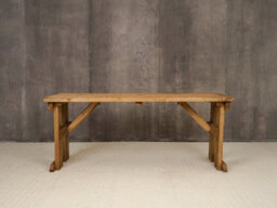Arbor Garden Solutions Hollies Wooden Garden Table, Outdoor Pinic Dining Desk(7Ft, Rustic Brown Finish) - thumbnail 3