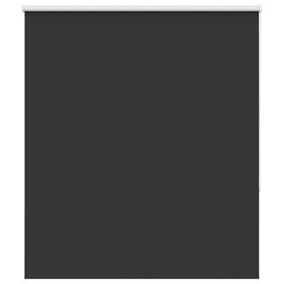Berkfield Durable Roller Blind Blackout Black 140X130 Cm Fabric Width 136.6 Cm Polyester - image 1